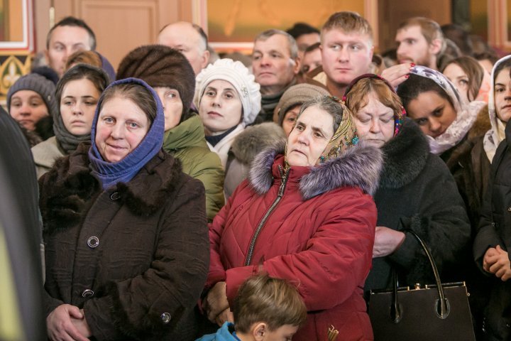 Christmas holiday at Curchi Monastery. The event was also attended by DPM leader, Vlad Plahotniuc