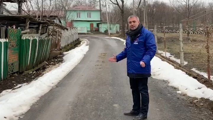 Sergiu Sîrbu at Maia Sandu's village: New roads enhanced, aqueduct and purification plant in operation (video)