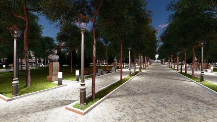 Stefan cel Mare public Garden will be arranged in European style. Check on how it will look like (PHOTO)