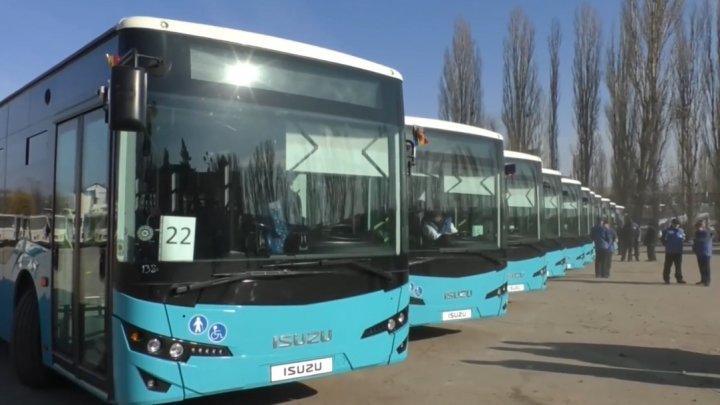 Photos of new air-conditioned buses purchased from Turkey 