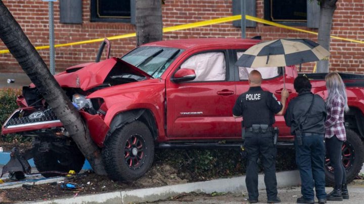 California crash: Alleged drink-driver ploughed his car into hundreds of people on pavement