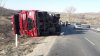 Truck with tons of sunflower seeds overturned in Hânceşti