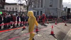 UK city celebrates Shrove Tuesday with annual pancake race