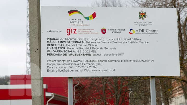 Germany continues to invest in Moldova.  Solar panels were installed in Calarasi district hospital 