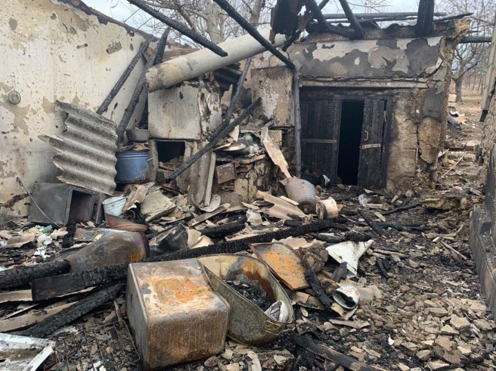 Dramatic pictures after the fire from Ungheni, where a woman burned alive