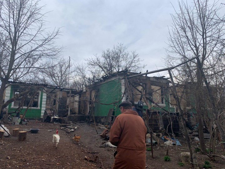 Dramatic pictures after the fire from Ungheni, where a woman burned alive