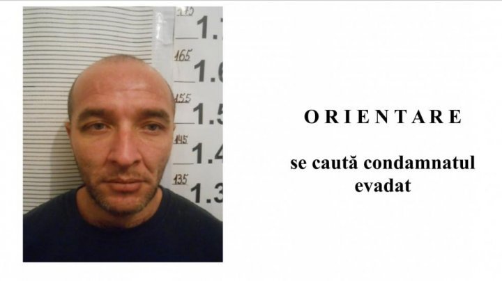 A detainee who escaped from Cricova penitentiary is searched