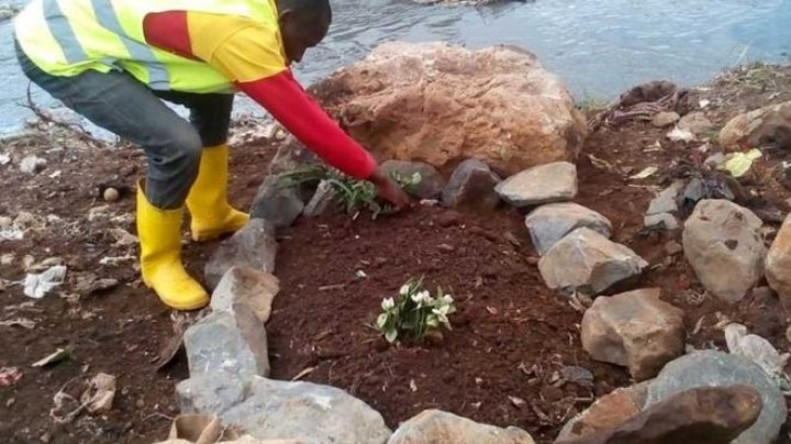 Kenya's authorities say the bodies of two babies have been found during a clean-up of a river in Nairobi