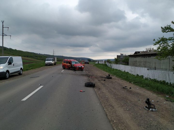 Hit and skid in a dreadful accident in Hânceşti (photos)