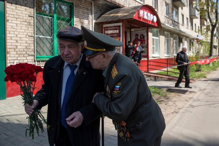 Centenarian russian veteran of World War II calls for peace on Victory Day