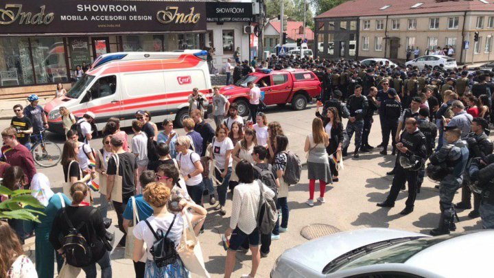 LGBT march takes place in Chisinau. Police provides public security (PHOTO/VIDEO)