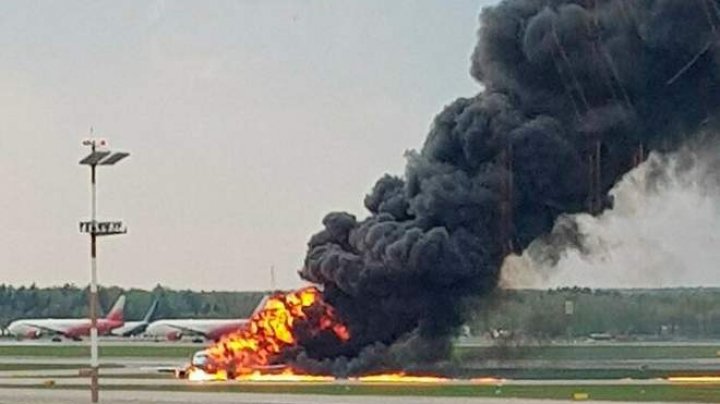 At least 13 killed including 2 children in Aeroflot plane fire at Moscow airport  