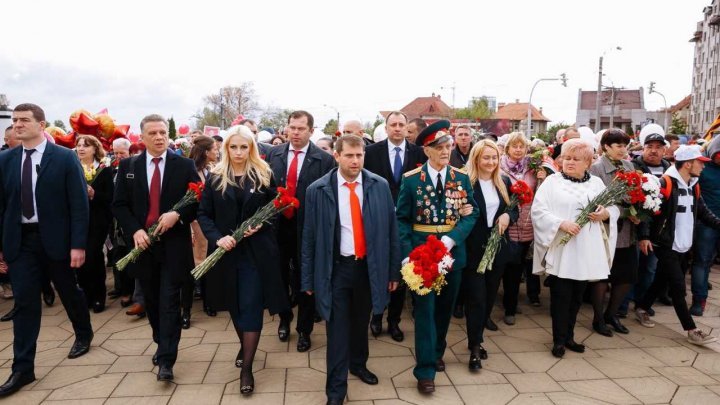 Şor party organized march dedicated to Victory Day 