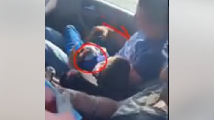 Driver puts a child's life into danger pulled off on R1 Chișinău-Strășeni