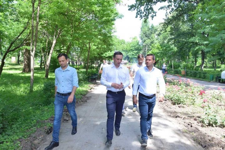 The renovation workings of the Alunelul Park of Buiucani sector of the Capital has started