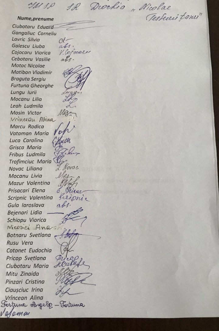 Drochia doctors support the only legitimate Government, the Filip one (DOCUMENT)