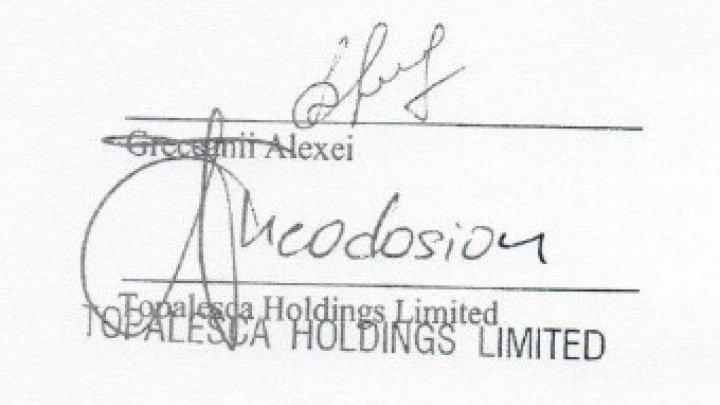 Dorin Chirtoaca published Greceanii family's Credit Agreements from BEM: Mrs. Greceanii, do you recognize your husband's signature?