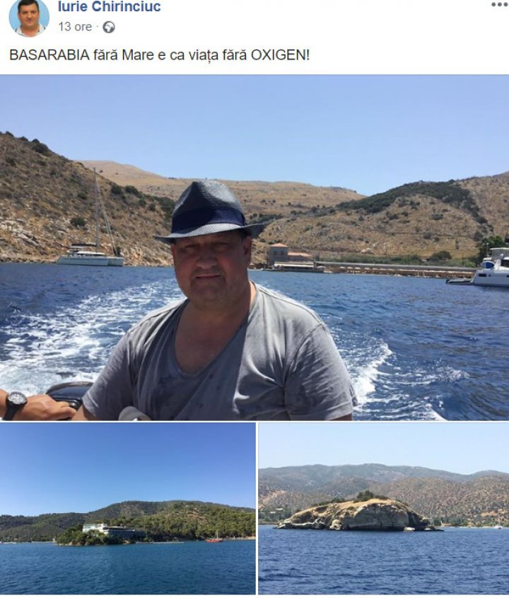 Ex-minister Iurie Chirinciuc, sentenced to jail, posted his sea trip photos