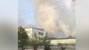 Warehouse in Ciocana district caught fire. Six fire trucks are on scene (video)