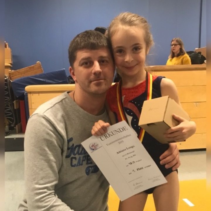 Moldovan seven-year-old girl won gold medal at a German gymnastics competition 