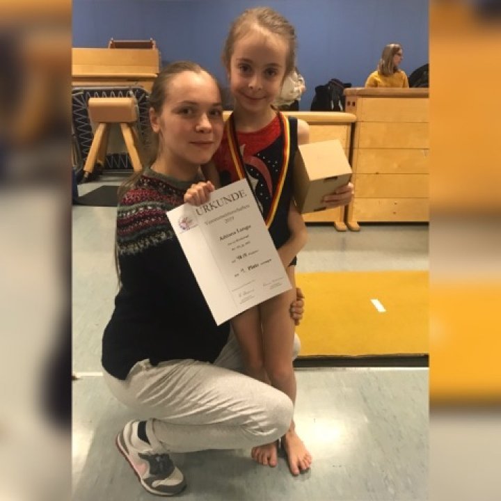 Moldovan seven-year-old girl won gold medal at a German gymnastics competition 