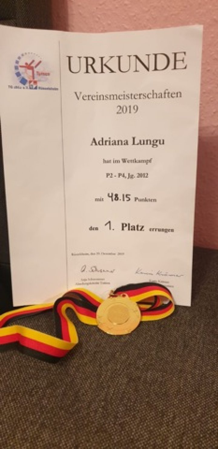 Moldovan seven-year-old girl won gold medal at a German gymnastics competition 