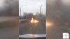 Car suddenly caught fire on Chisinau street (video)