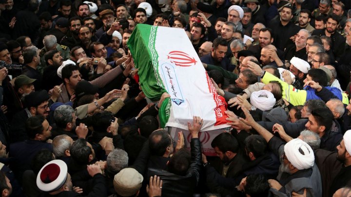 Dozens mourners killed during stampede at Iranian general Qassem Soleimani's funeral