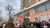 Thousands of people ally before Socialist Party headquarters in Moldova 