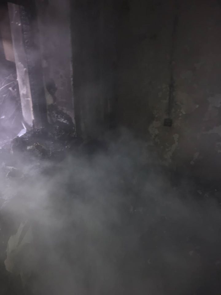 Râșcani fire: A minor rescued by firemen out of flaming apartment 