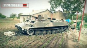 Viral video: How an armored vehicle carrying an artillery cannon ended up in a garden?