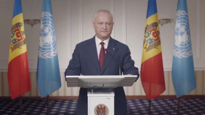 Igor Dodon's speech at the UN: In our common future, no one will be left behind