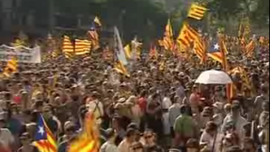 Peste un milion de protestatari cerautorităţilor de la Madrid să recunoască autonomia regiunii Cataloniei 
