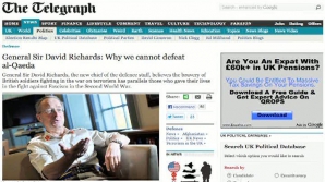 Noul şef al forţelor armate britanice spune că Occidentul nu va câştiga războiul cu al-Qaeda