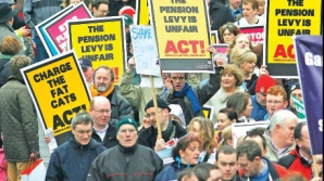 Aproximativ 50 de persoane au protestat la Dublin ca răspuns la măsurile de austeritate 