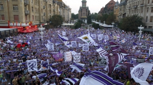 Protest în Bucureşti: pensionarii militari, nemulţumiţi de recalcularea pensiilor