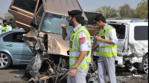 127 de maşini, implicate într-un accident în lanţ, în Abu-Dhabi VEZI VIDEO