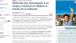 Spania: Un român şi-a ucis soţia însărcinată şi a arătat cadavrul pe webcam rudelor