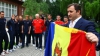 Filat în vizită la naţionala Moldovei. VEZI ce le-a dăruit tricolorilor şi ce a primit în schimb