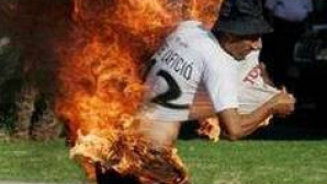 Un român şi-a dat foc în faţa Palatului Cotroceni