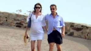 VEZI primele poze cu soţia însărcinată a preşedintelui francez