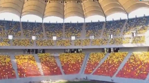 Noul gazon de pe Arena Naţională din Bucureşti a fost montat într-un timp record 