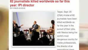 În acest an 82 de jurnalişti au fost ucişi în întreaga lume