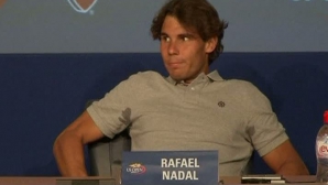 Rafael Nadal a suferit crampe musculare la o conferinţa de presă 