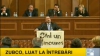 În timp ce Zubco este audiat în Parlament, deputaţii comunişti i-au scris pe tribună: "Sînt un minciunos"