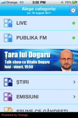 Publika TV, acum și pe iPhone sau iPad