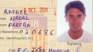 Rafael Nadal are legitimaţie la clubul de fotbal Inter Manacor