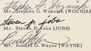 Contractul prin care 10% din Apple s-a vândut cu 800 de dolari, scos la licitaţie