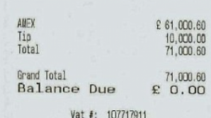 Notă de plată record pentru o petrecere de Crăciun FOTO