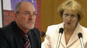 Ceartă între liberali şi comunişti: -Vorbiţi aiurea! Sunteţi bolnavă! -Vă comportaţi ca un brigadier!